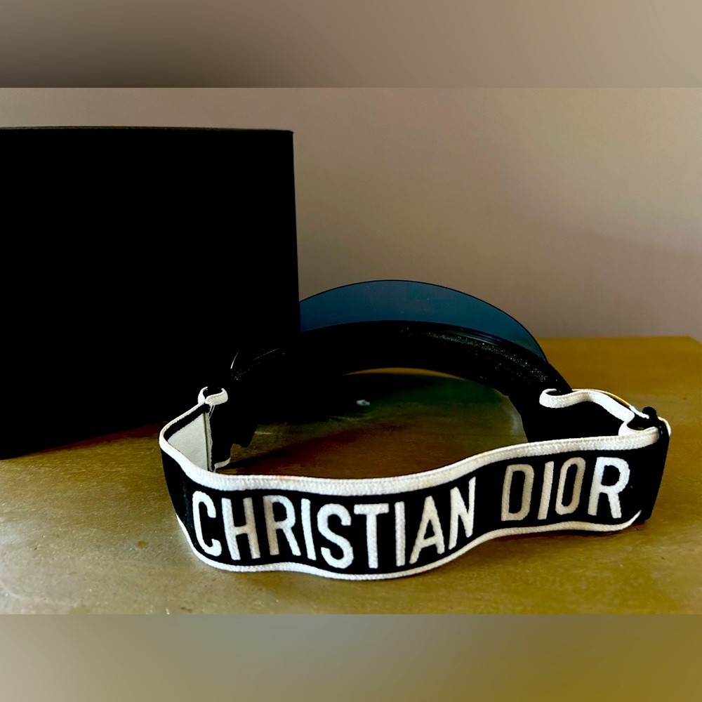 Authentic Christian Dior Diorclub mirrored visor blue - Picture 3 of 6